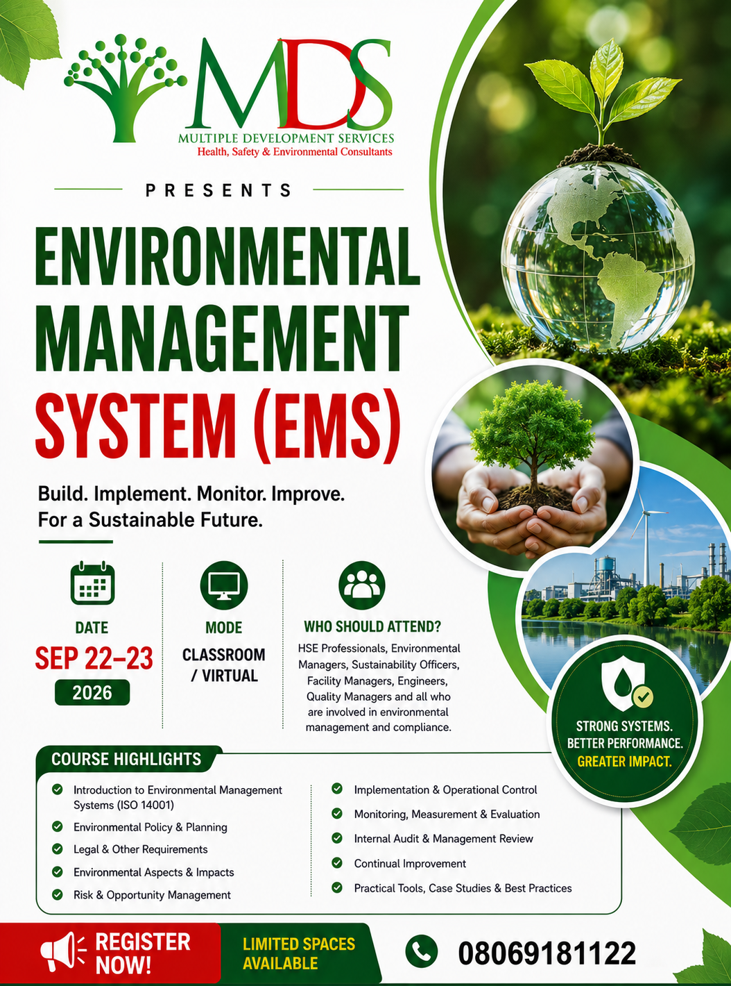 ENVIRONMENTAL MANAGEMENT SYSTEM COURSE